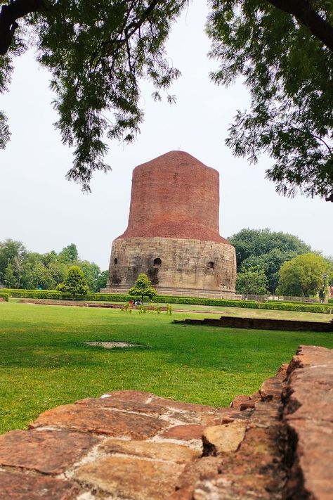 Dhamek Stupa ancient Buddhist monument Sarnath Buddha Trails Tours