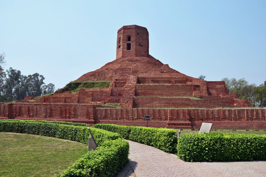Chaukhandi Stupa Sarnath Buddhist site with Buddha Trails Tours